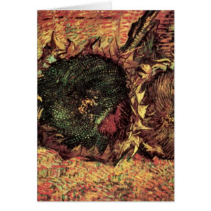 Still Life Two Cut Sonnenblumen von Vincent van Go