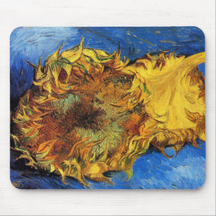 Still Life Two Cut Sonnenblumen von Vincent van Go Mousepad