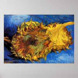 Still Life Two Cut Sonnenblumen von Vincent van Go Poster