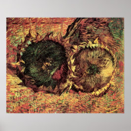 Still Life Two Cut Sonnenblumen von Vincent van Go Poster