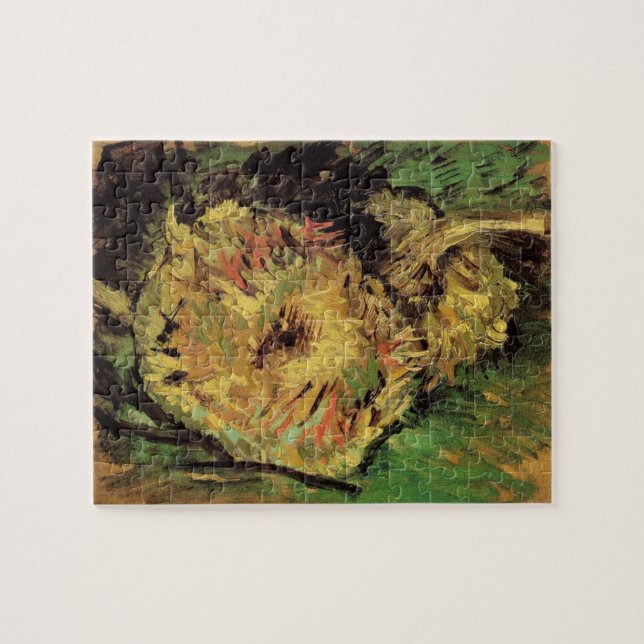 Still Life Two Cut Sonnenblumen von Vincent van Go Puzzle (Horizontal)
