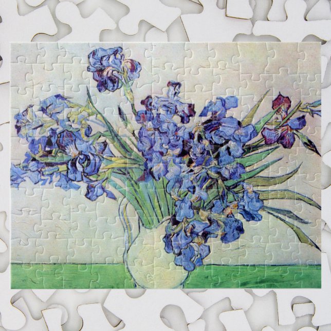 Still Life Vase mit Irisch von Vincent van Gogh Puzzle (Von Creator hochgeladen)