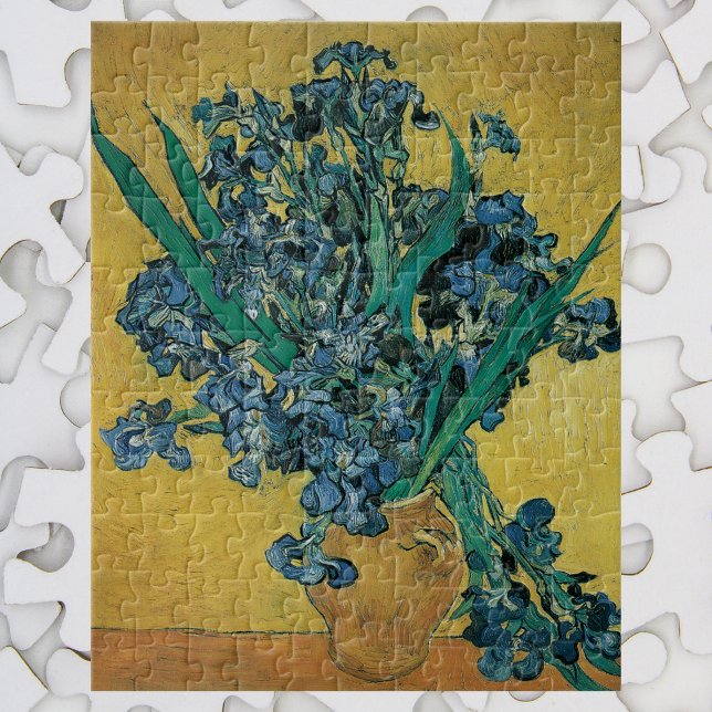 Still Life Vase mit Irisch von Vincent van Gogh Puzzle (Von Creator hochgeladen)