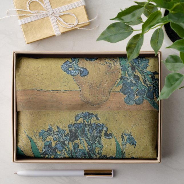 Still Life Vase mit Irisch von Vincent van Gogh Seidenpapier (Geschenk)