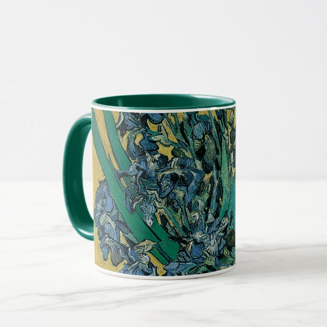 Still Life Vase mit Irisch von Vincent van Gogh Tasse (Vorderseite Links)