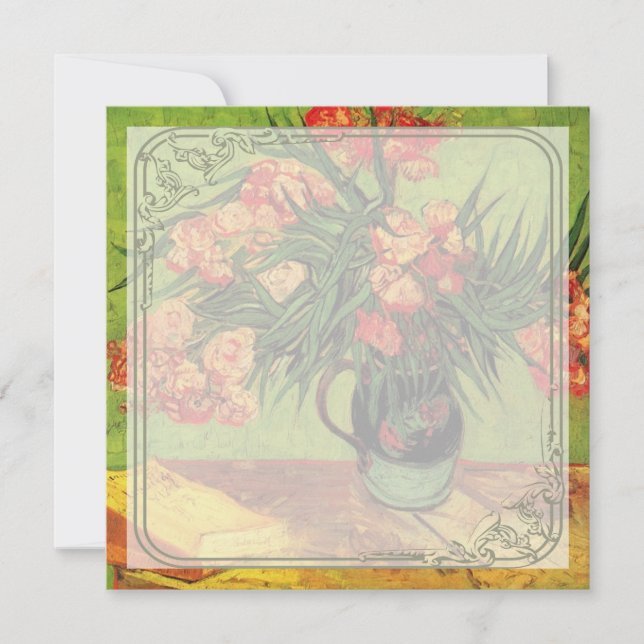 Still Life Vase mit Oleanders und Books, Van Gogh (Vorderseite)