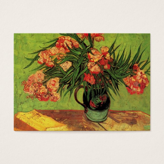 Still Life Vase mit Oleanders und Books, Van Gogh (Vorderseite)