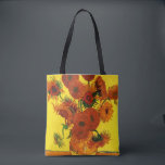 Still Life Vase w 15 Sonnenblumen Vincent van Gogh<br><div class="desc">Schöne Tote-Taschen im Überdruck! Erhältlich in zwei Stilen und zwei Größen! Still Life: Vase mit 15 Sonnenblumen von Vincent van Gogh ist ein Vintager Kunst Post-Impressionismus noch Leben Blumenmalerei. Ein wunderschönes Bouquet mit frisch geschnittenen gelben und orangefarbenen Sonnenblumen aus einem Sommergarten in voller Blüte. Über den Künstler: Vincent Willem van...</div>