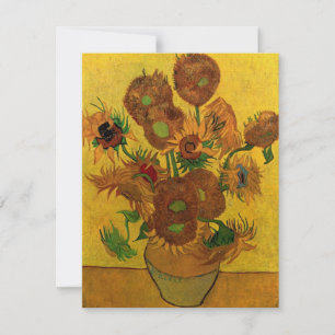 Still Life Vase w 15 Sonnenblumen Vincent van Gogh