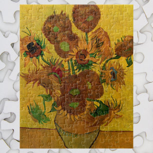 Still Life Vase w 15 Sonnenblumen Vincent van Gogh Puzzle