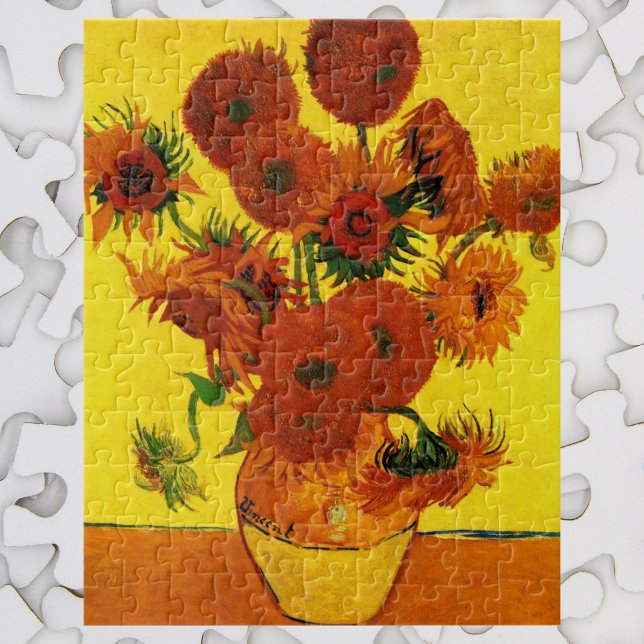 Still Life Vase w 15 Sonnenblumen Vincent van Gogh Puzzle (Von Creator hochgeladen)