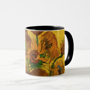 Still Life Vase w 15 Sonnenblumen Vincent van Gogh Tasse