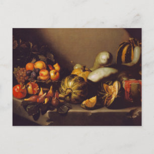 Still Life with Frucht by Caravaggio Postcard Postkarte