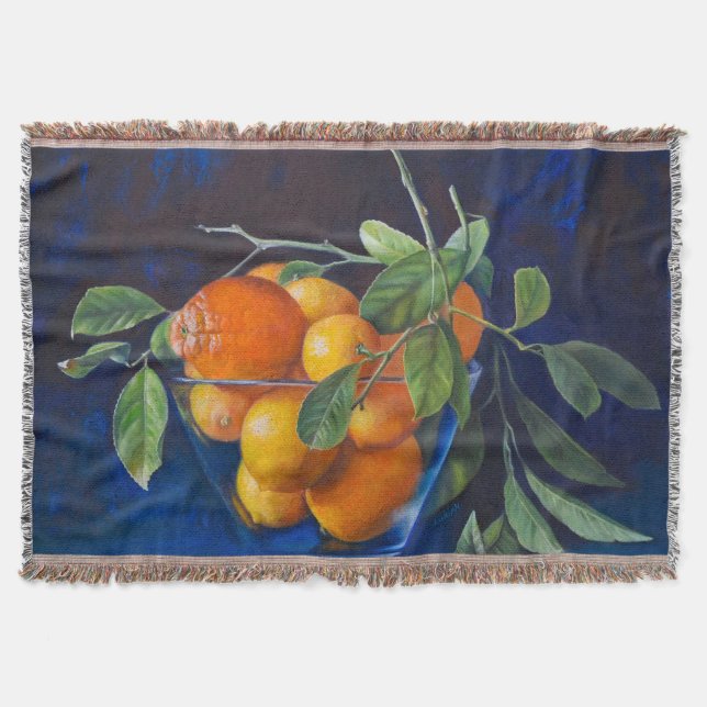 Still Life with Lemons and Orange Branch Decke (Vorderseite)