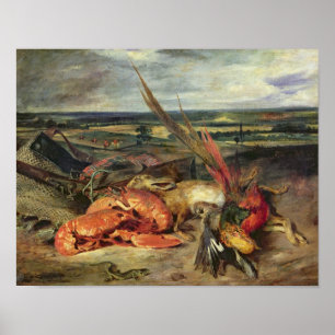 Still Life with Lobsters, 1826-27 Poster