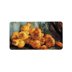 Still Life with Quince Pears by Vincent van Gogh Adressaufkleber