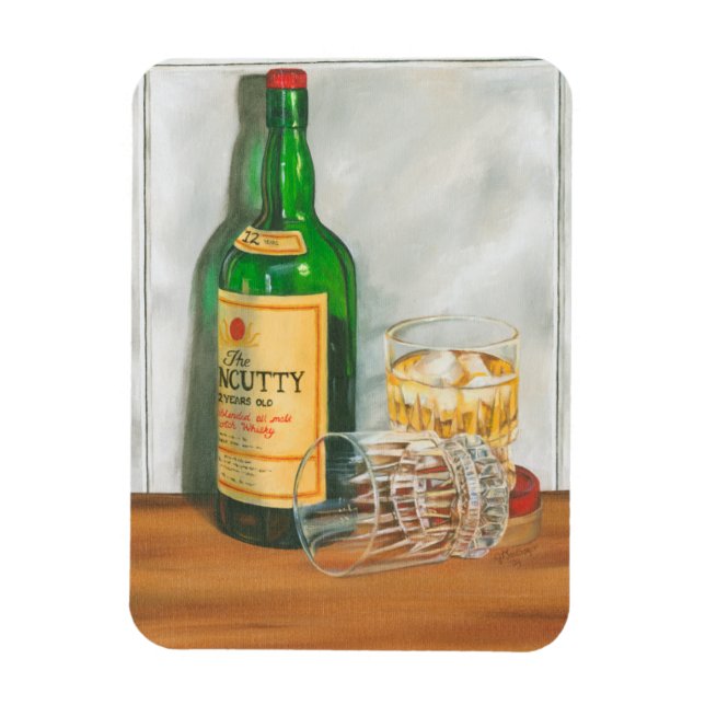 Still Life with Scotch von Jennifer Goldberger Magnet (Vertikal)