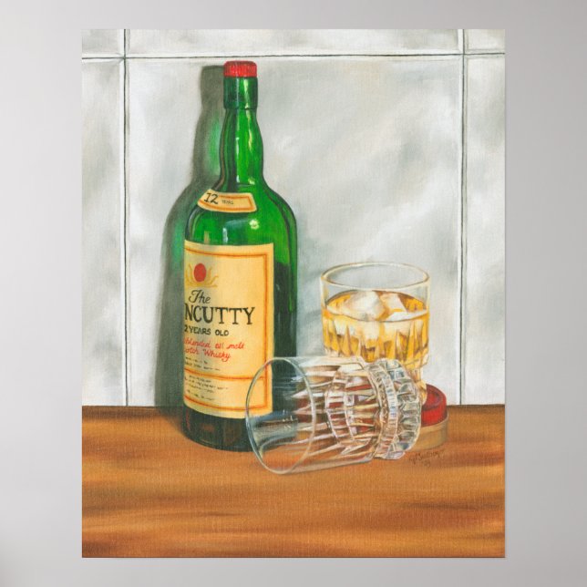Still Life with Scotch von Jennifer Goldberger Poster (Vorne)