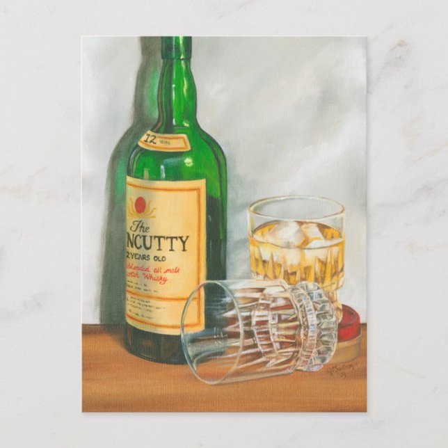 Still Life with Scotch von Jennifer Goldberger Postkarte (Vorderseite)