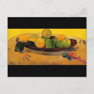 'Still Life with Tahitian Orange' - Paul Gauguin Postkarte