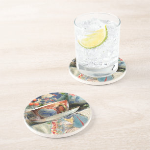 Still Life with Tee Cup by Samuel Colman Getränkeuntersetzer
