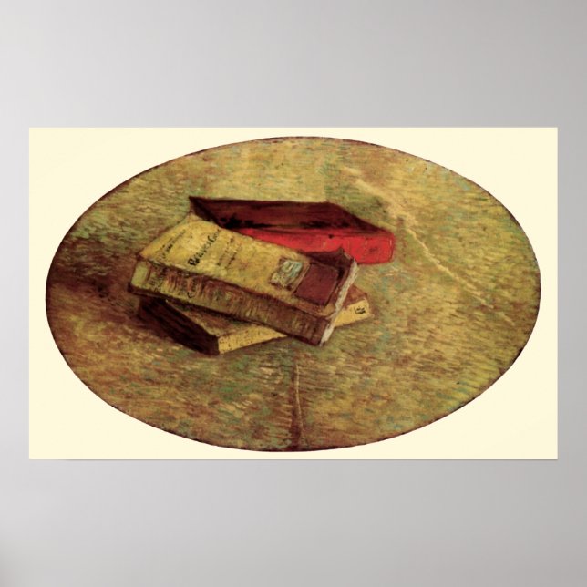 Still Life with Three Books by Vincent van Gogh Poster (Vorne)