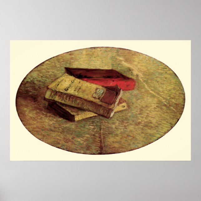 Still Life with Three Books by Vincent van Gogh Poster (Vorne)