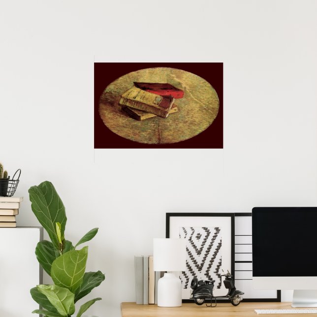 Still Life with Three Books by Vincent van Gogh Poster (Heimbüro)
