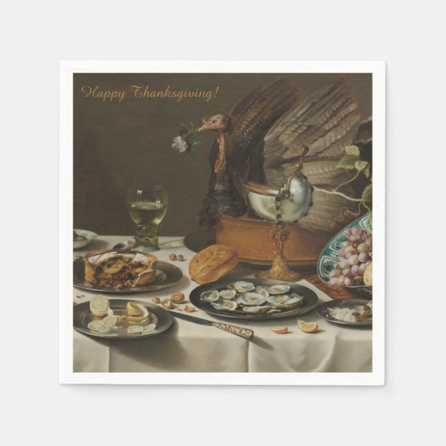 "Still Life with Turkey Pie"-Papierservietten Serviette (Vorderseite)