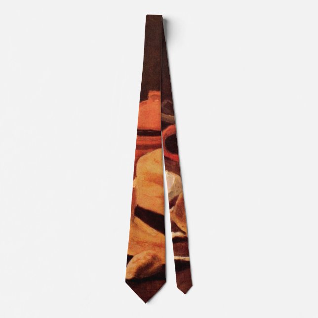 Still Life Yellow Straw Hat von Vincent van Gogh Krawatte (Vorderseite)