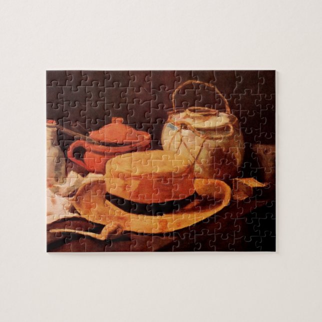 Still Life Yellow Straw Hat von Vincent van Gogh Puzzle (Horizontal)