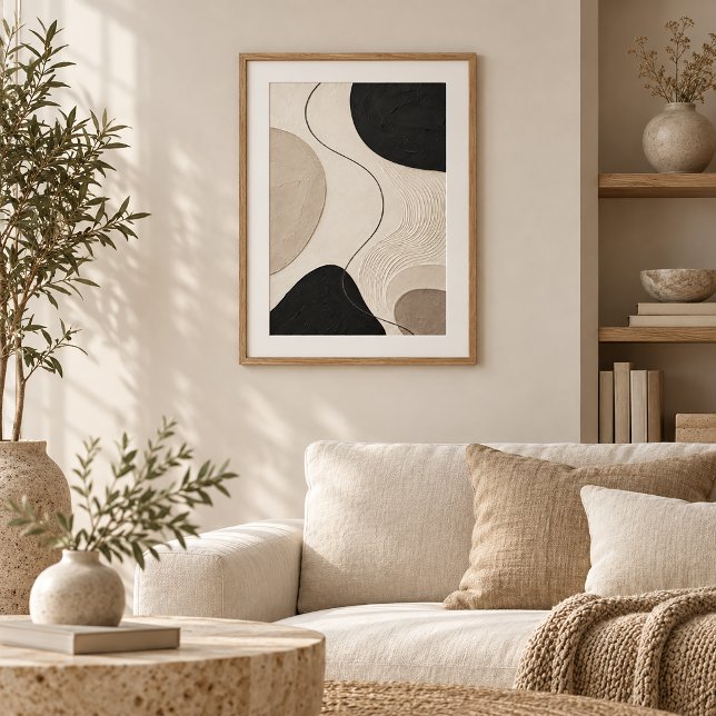 Still Trace | Minimal Abstract Plaster Art Print Poster (Von Creator hochgeladen)
