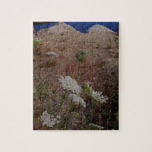 Still Wasser mit Wildblumenufer Puzzle