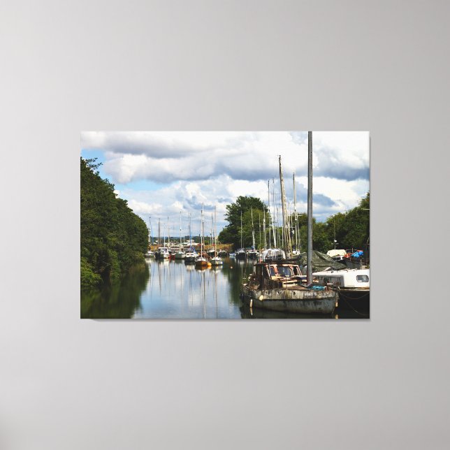 Still Waters at Lydney Docks UK Leinwanddruck (Vorderseite)