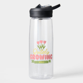 Still wild wachsend | Inspirierende Blumen-Wasserf Trinkflasche