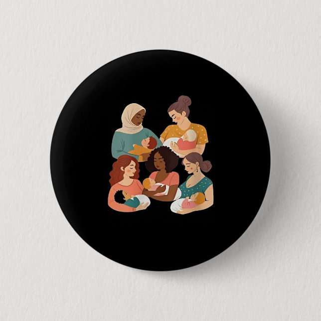 Stillberaterin für Frauen Stillzeit Geburt Button (Vorderseite)