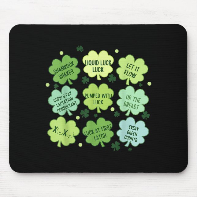 Stillberaterin St. Patrick Tag Stillberatung Mousepad (Vorne)
