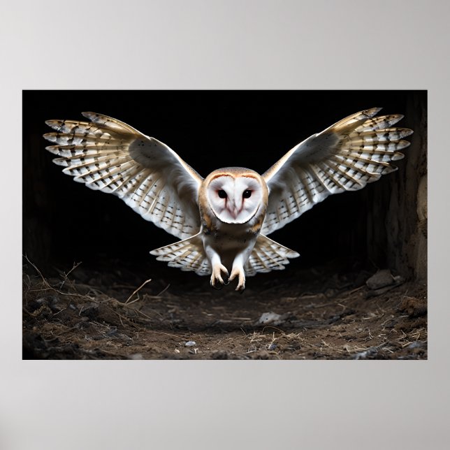 Stille Abstammung - Ausblasen im Flug Poster (Vorne)