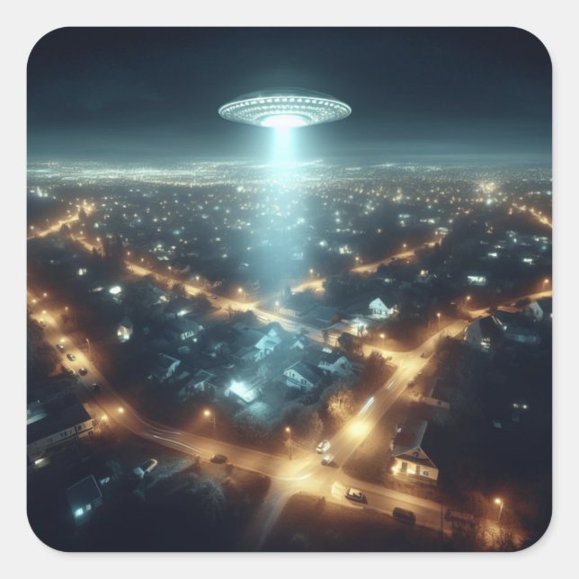 Stille Ankunft Quadratischer Aufkleber (Vorderseite)