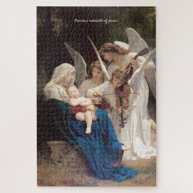 Stille Baby Jesus schläft Angel Lullaby Script  Puzzle (Vertikal)