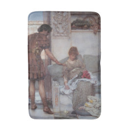 Stille Begrüßung (von Lawrence Alma-Tadema) Badematte