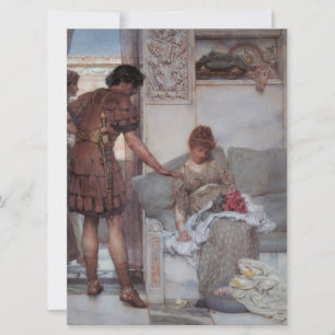 Stille Begrüßung (von Lawrence Alma-Tadema) Karte