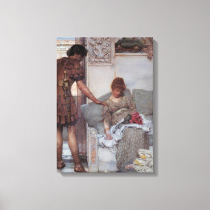Stille Begrüßung (von Lawrence Alma-Tadema) Leinwanddruck