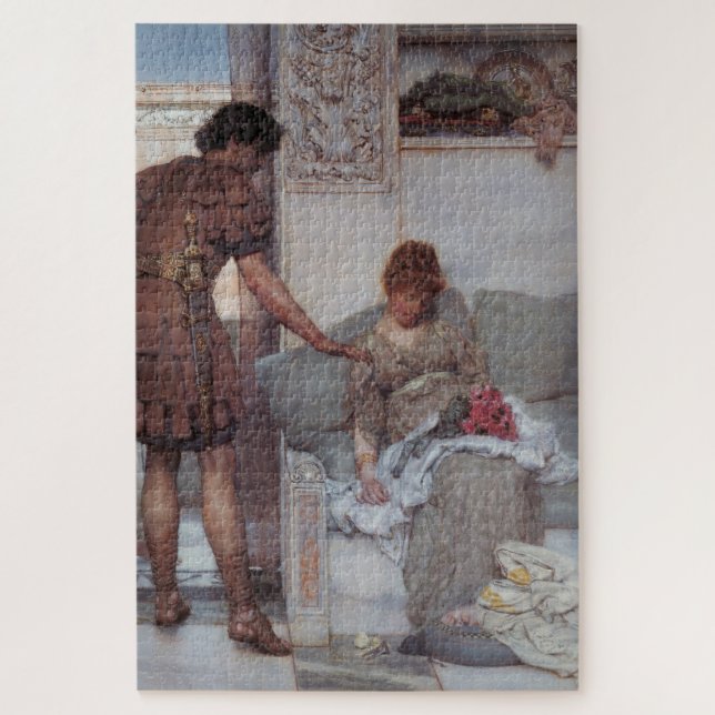 Stille Begrüßung (von Lawrence Alma-Tadema) Puzzle (Vertikal)