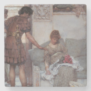 Stille Begrüßung (von Lawrence Alma-Tadema) Steinuntersetzer
