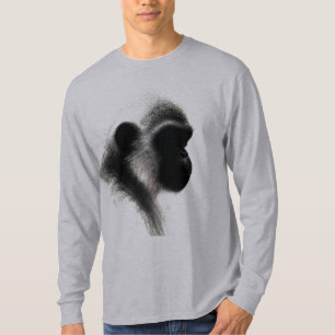 Stille Beobachter-Primate-Kohle-Studie T-Shirt