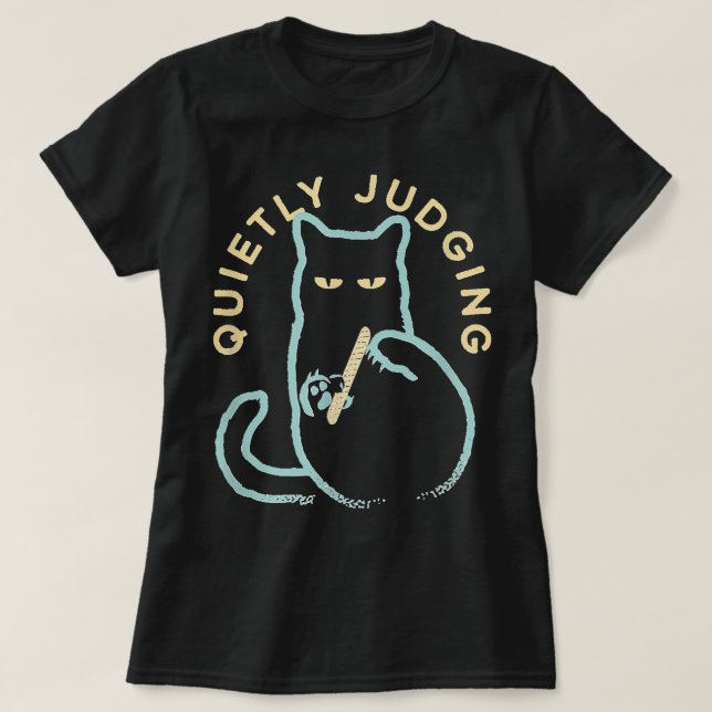 Stille Beurteilung der lustigen Neuheit Cat Lover  T-Shirt (Design vorne)