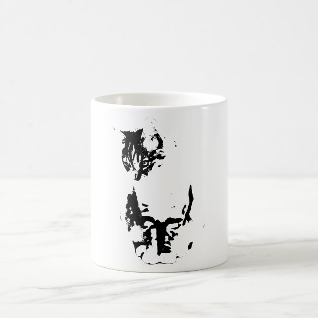 Stille Blicke, weiche Whiskys Kaffeetasse (Mittel)
