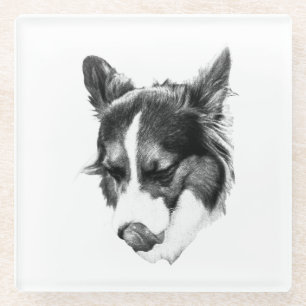 Stille Canine Expression Glasuntersetzer