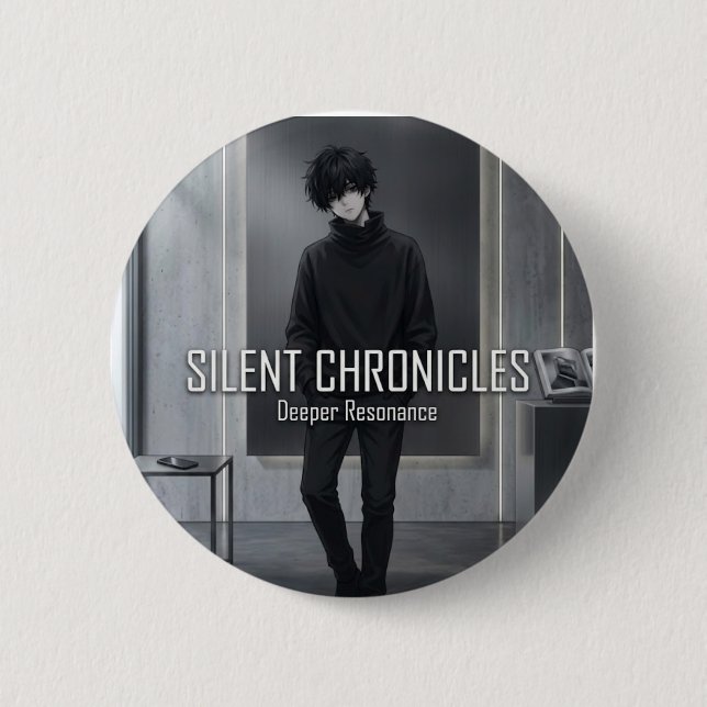 Stille Chroniken Tiefe Resonanz Anime-Ästhetik Button (Vorderseite)